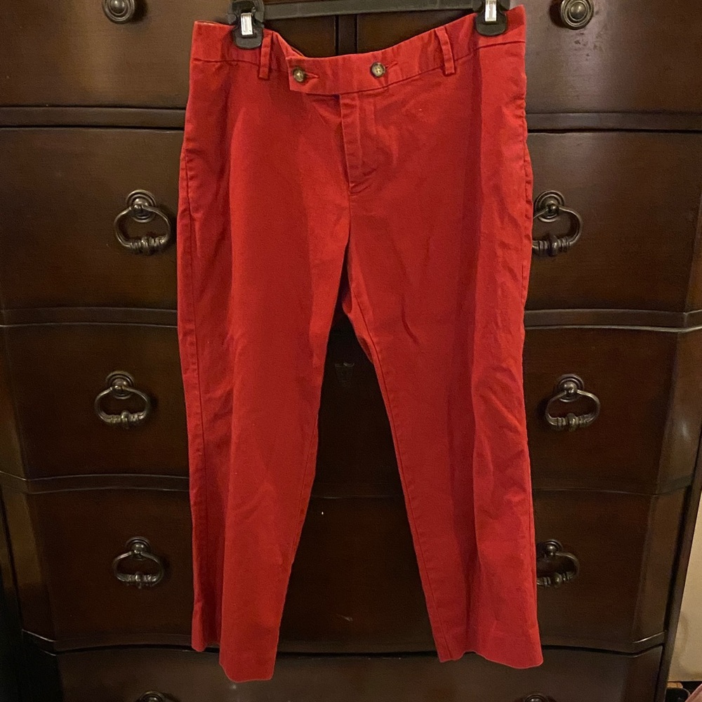 Banana Republic Red capris pants